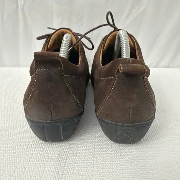 Taos Shoes Womens Size 8 Wide Getaway Lace Up Oxford Brown Leather - Picture 3 of 8